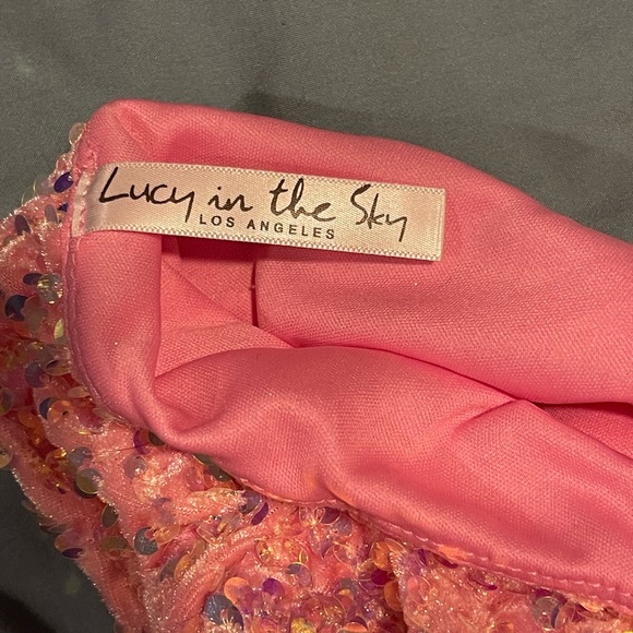 Women’s Small Pink Sequins Dress - Picture 3 of 4